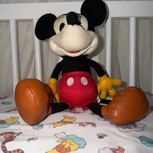 Disney Mickey Mouse Plush Toy - Black, Red, and Yellow
